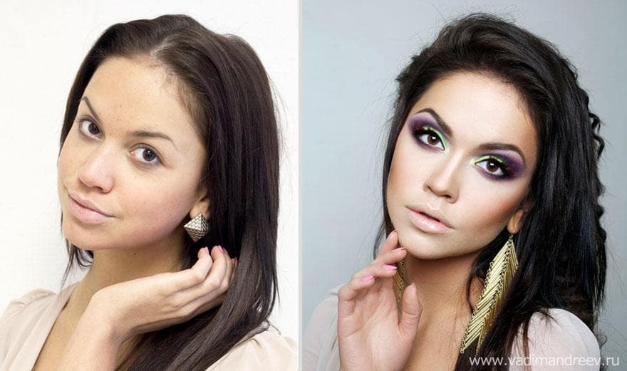 Невероятная трансформация: «До и После» макияжа