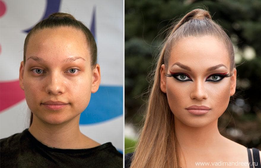 Невероятная трансформация: «До и После» макияжа